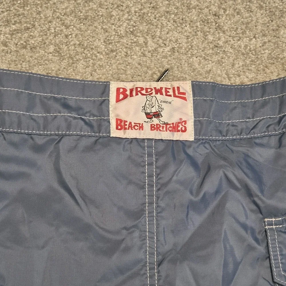 Birdwell Beach Britches 311 Board Shorts Mens 31 Blue Red White USA Made Surf